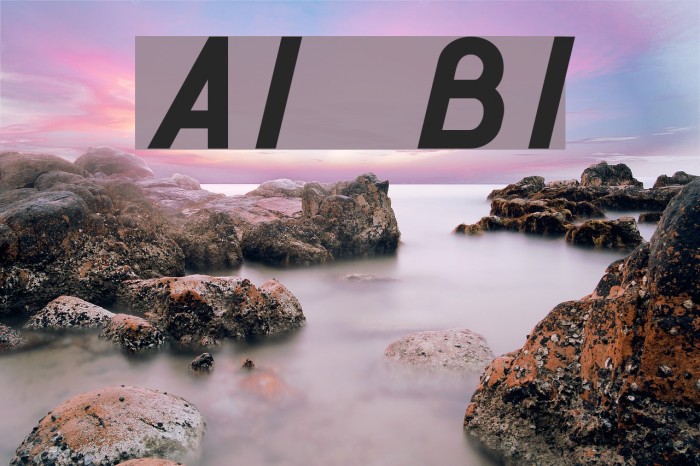 AI kelso BI Font examples