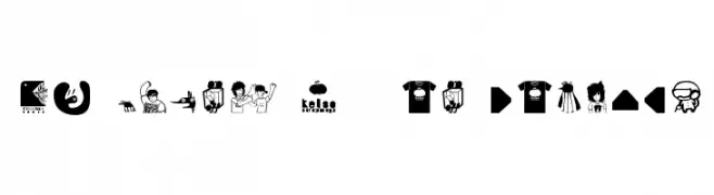 AI kelso D   is dingbat  フリーフォントのダウンロード