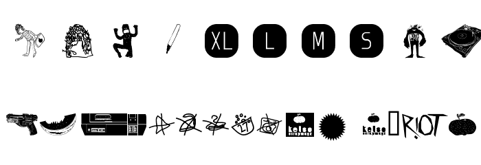 AI kelso D is dingbat Caratteri ALTRI CARATTERI