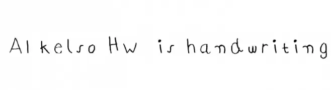 AI kelso HW  is handwriting  नि: शुल्क फ़ॉन्ट्स डाउनलोड
