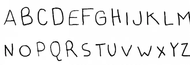 AI kelso HW is handwriting 字体 大写