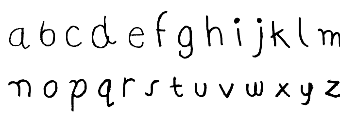 AI kelso HW is handwriting Font LOWERCASE