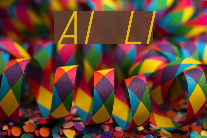 AI kelso LI Font examples