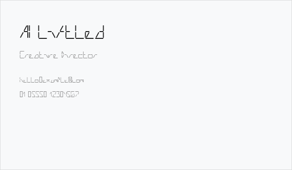 AI liftled Business Card
