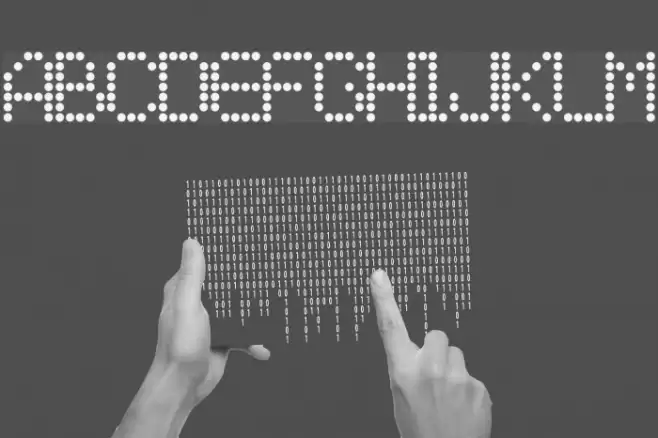 AI pointe Font examples