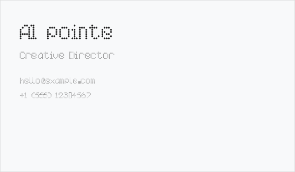 AI pointe Business Card