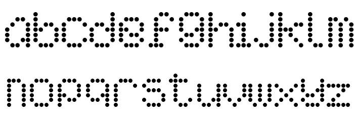 AI pointe Font LOWERCASE