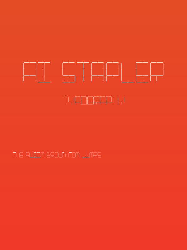 AI stapler Poster