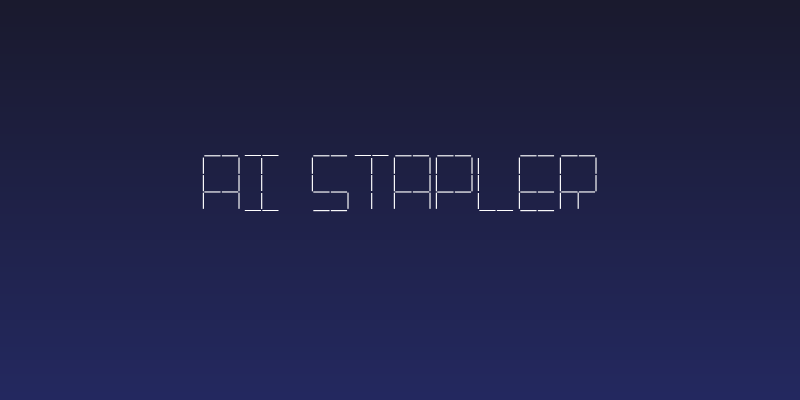 AI stapler Social Header