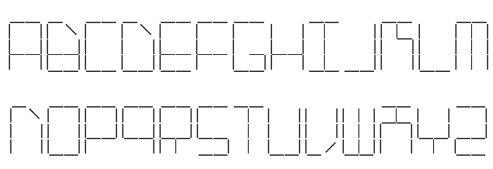 AI stapler Font LOWERCASE