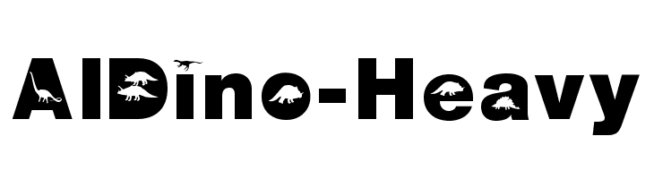AIDino-Heavy Font