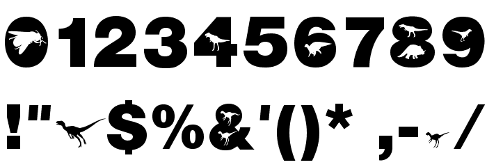 AIDino-Heavy Font OTHER CHARS