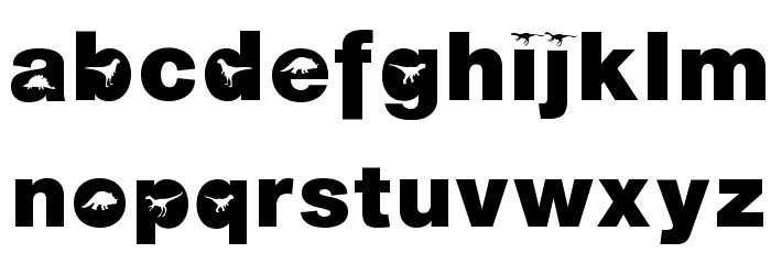AIDino-Heavy Font LOWERCASE