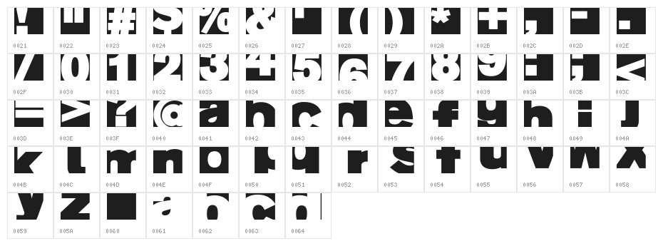 AIFragment Character Map