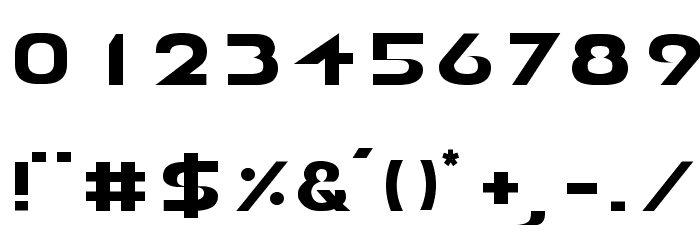 AIRBORNE GP Font OTHER CHARS