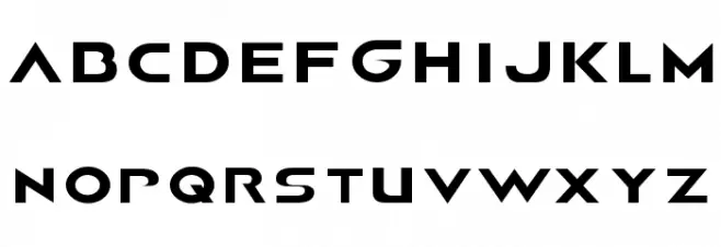 AIRBORNE GP Schriftart Groß