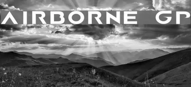 AIRBORNE GP Font examples