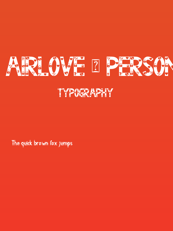 AIRLOVE - Personal Use Poster