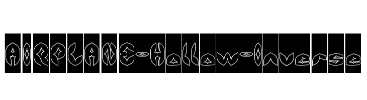 AIRPLANE-Hollow-Inverse Font