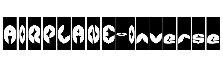AIRPLANE-Inverse Font