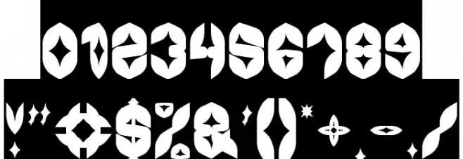 AIRPLANE-Inverse Font OTHER CHARS