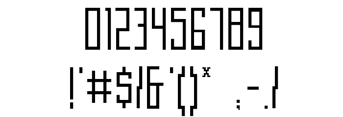 AIRWAVE 1 Font OTHER CHARS