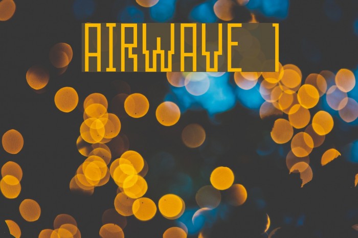 AIRWAVE 1 Font examples