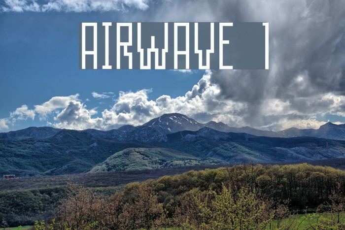 AIRWAVE 1 Font examples