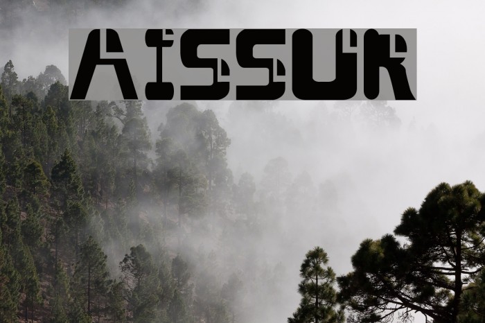 AISSUR Font examples