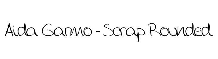 Aida Garmo - Scrap Rounded  Descarca Fonturi Gratis