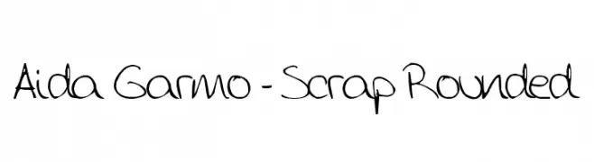 Aida Garmo - Scrap Rounded  Descarca Fonturi Gratis