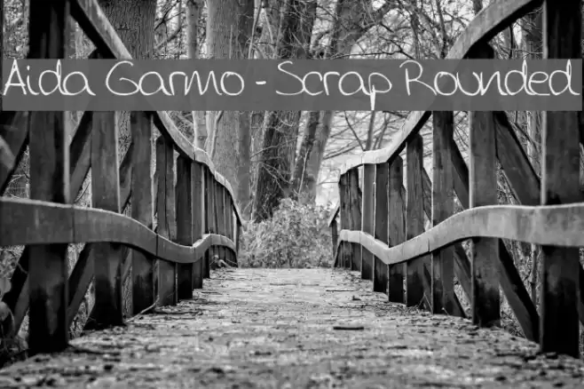 Aida Garmo - Scrap Rounded Font examples