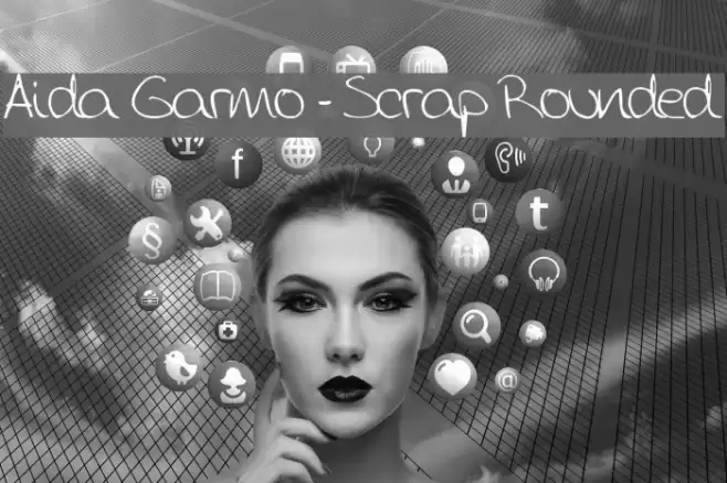 Aida Garmo - Scrap Rounded Font examples