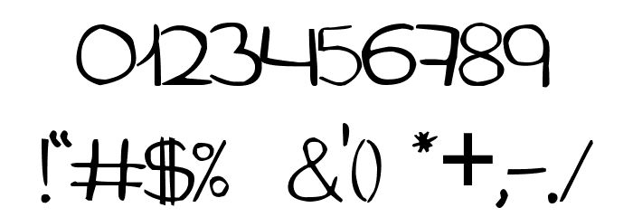 Aida Garmo - Small Size Font OTHER CHARS