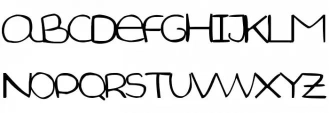Aida Garmo - Small Size Font LOWERCASE