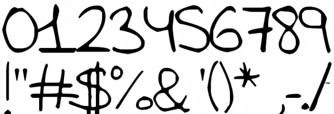 Aida Garmo Font OTHER CHARS