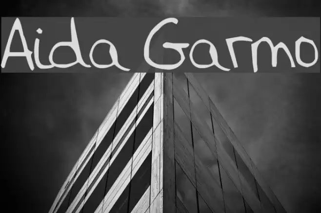 Aida Garmo Font examples
