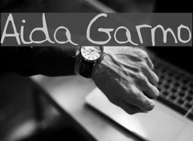 Aida Garmo Font examples