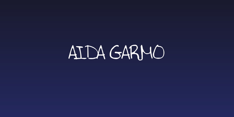 Aida Garmo Social Header