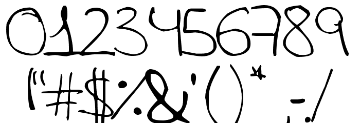 Aida Scrap Rounded Font OTHER CHARS