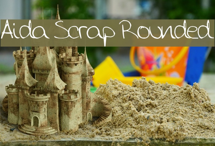 Aida Scrap Rounded Font examples