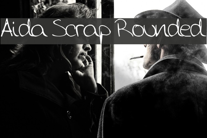 Aida Scrap Rounded Font examples