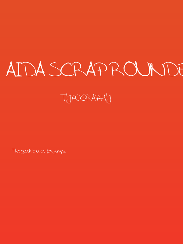 Aida Scrap Rounded Poster