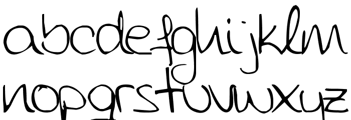 Aida Scrap Rounded Font LOWERCASE