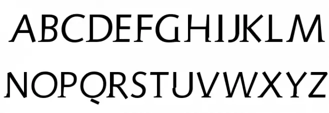 AidaSerifObliqueMedium フォント 大文字