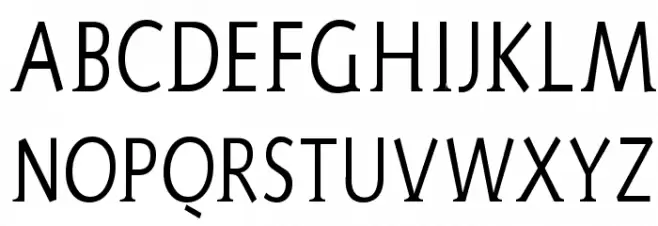 AidaSerifa-Condensed Schriftart Groß