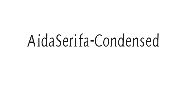 AidaSerifa-Condensed Logo