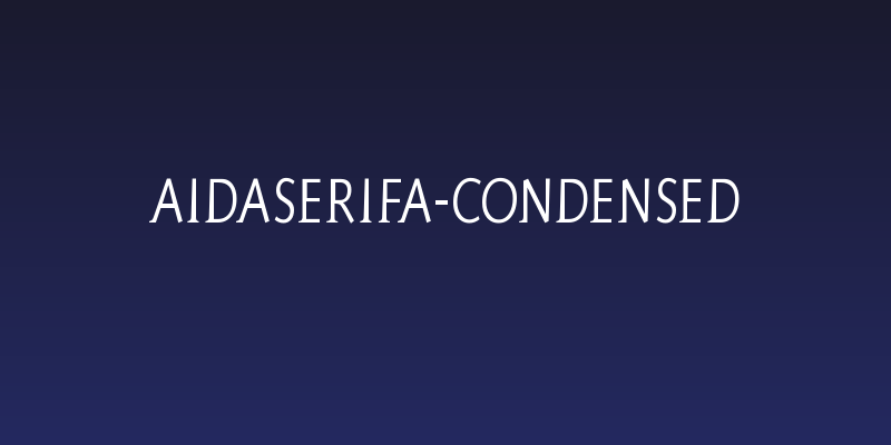 AidaSerifa-Condensed Social Header