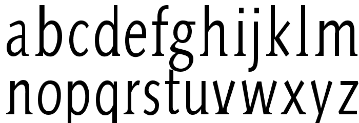 AidaSerifa-Condensed Font LOWERCASE