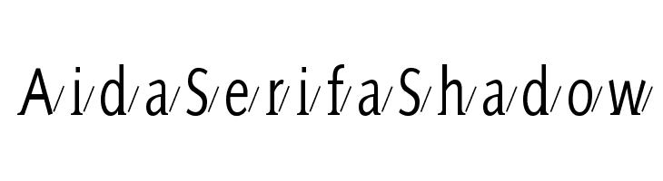 AidaSerifaShadow Шрифта